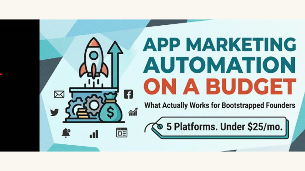 App Marketing Automation on a Budget: What Actually Works for Bootstrapped Founders — Appsurge guide cover