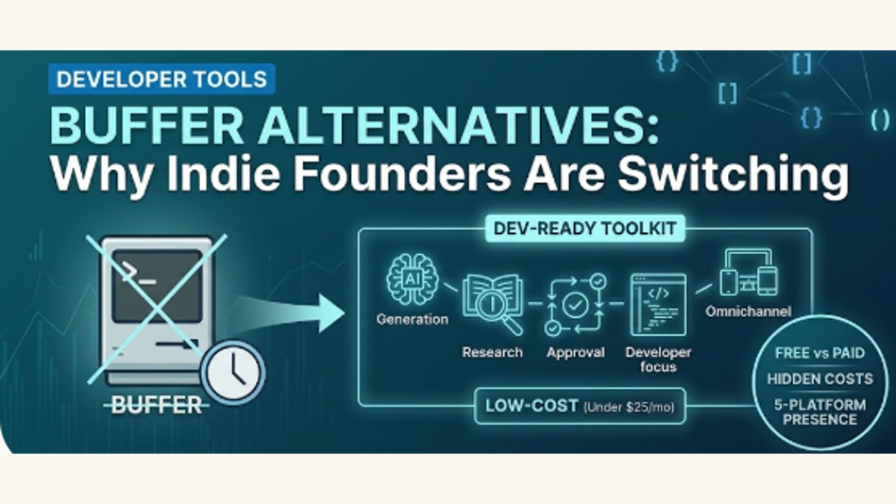 Buffer Alternatives for Developers: Why Indie Founders Are Switching — Appsurge guide cover