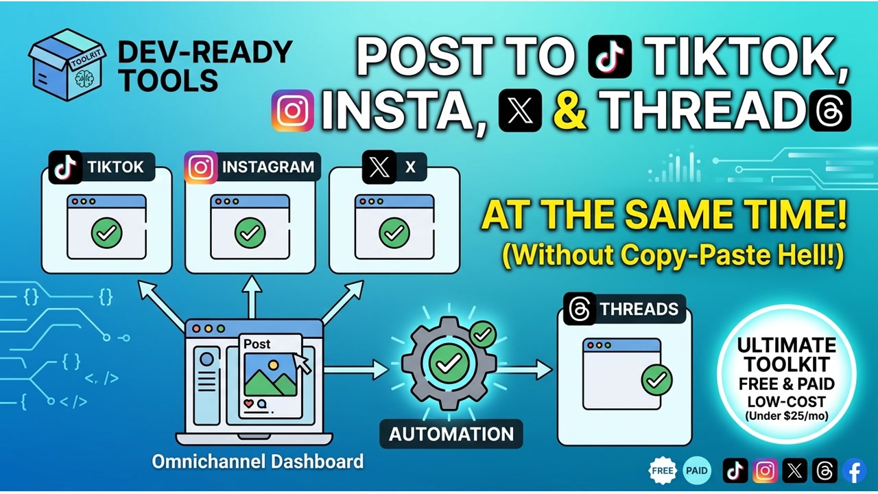 How to Post to TikTok, Instagram, and X at the Same Time (Without Copy-Paste Hell) — Appsurge guide cover