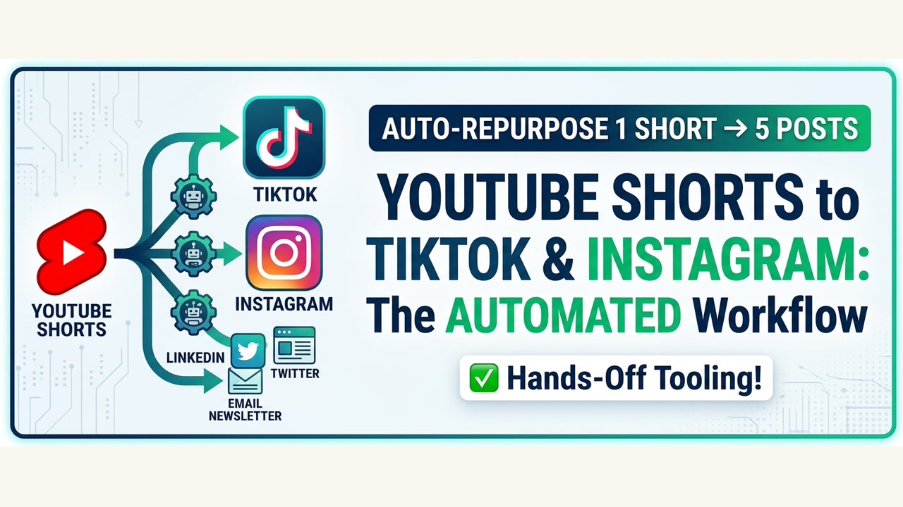 Repurposing YouTube Shorts Into TikTok and Instagram Content Automatically — Appsurge guide cover